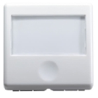 PULSANTE CON TARGA PORTANOME 2M ILLUMINAZIONE SY/WT - GEWISS GW20591 product photo
