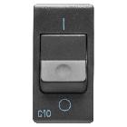 INTERRUT.AUT.MAG.1P+N C10 3KA 230V SY/BK - GEWISS GW21435 - GEWISS GW21435 - GEWISS GW21435 product photo