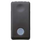 INTERRUTTORE UNIPOLARE 250V AC - 16AX LUMINOSO 230V AC - 1 MODULO - SYSTEM BLACK - GEWISS GW21572 product photo