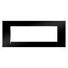 PLACCA 6P NERO TONER SYSTEM VIRNA - GEWISS GW22116 - GEWISS GW22116 - GEWISS GW22116 product photo