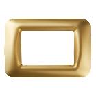 PLACCA 3 POS.ORO ANTICO TOP SYSTEM - GEWISS GW22663 - GEWISS GW22663 product photo