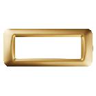 PLACCA 6 POS.ORO ANTICO TOP SYSTEM - GEWISS GW22666 - GEWISS GW22666 - GEWISS GW22666 product photo
