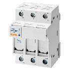 PORTAFUS.SEZ.3P 10,3X38 690V AC 32A - GEWISS GW96307 - GEWISS GW96307 - GEWISS GW96307 product photo