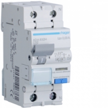 DIFFERENZIALE MAGNETO TERMICO ACC 1PN 30MA A 32A 4.5KA C 2M - HAGER ADA832H product photo