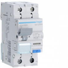 DIFFERENZIALE MAGNETO TERMICO ACC 1PN 30MA A 10A 6 KA C 2M - HAGER ADA910H product photo