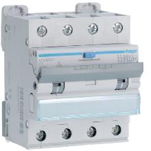 DIFF MAGN 4P 300MA A 6A 10KA C 4M - HAGER AFX456H - HAGER AFX456H - HAGER AFX456H product photo