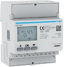 CONTATORE 3F TA 1-5A USC IMP MID 4M - HAGER ECP300C - HAGER ECP300C product photo