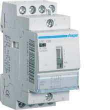 CONTATT COM MAN STD+ 3NA+1NC 230VAC 25A 2M - HAGER ERC428 product photo
