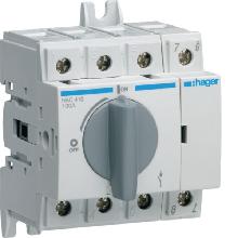 Interruttore Manuale SEZIONATORI 4P per 100A 4.5M - HAGER HAC410 product photo