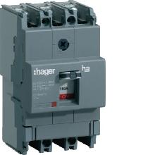 INTERR AUTOM X160 3P 18KA 160A SGANC TM - HAGER HDA160L - HAGER HDA160L product photo
