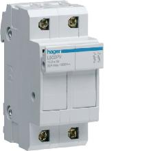PORTAFUSIBILE FOTOVOLTAICO 10.3X38 2P 2M 1000V DC - HAGER L502PV product photo