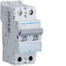 INTERR. AUTOM.2P 3A 6 KA C 2M - HAGER MCA203 - HAGER MCA203 product photo