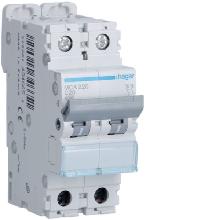 INTERRUTTORE AUTOMATICO 2P 20A 6 KA C 2M - HAGER MCA220 product photo