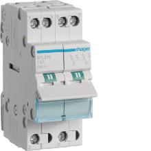 DEVIAT 1-2 2 POLI 16A 2 MOD COM BASSO - HAGER SFL216 - HAGER SFL216 product photo