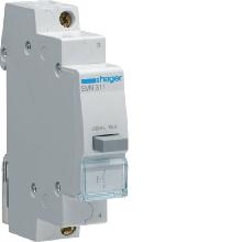 1 PULSANTE NON LUMINOSO A IMPULSO 1NA 1M - HAGER SVN311 product photo