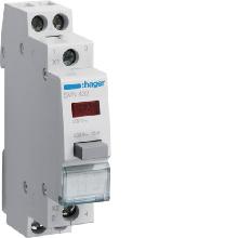 1 PULSANTE LUMINOSO ROSSO A IMPULSO 2NA 1M - HAGER SVN432 product photo