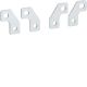 KIT 4 ATT ANTERIORI DIVARICATI H630 4P 400A - HAGER HYD012H product photo Photo 01 2XS