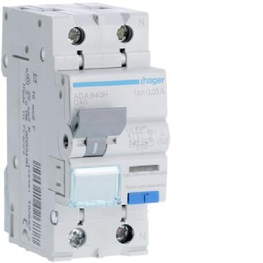 DIFF MAGN ACC 1PN 30MA A 40A 6 KA C 2M - HAGER ADA940H - HAGER ADA940H - HAGER ADA940H product photo Photo 01 3XL