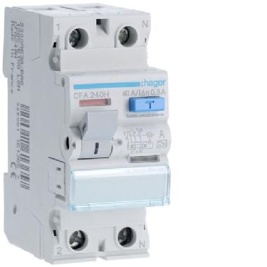 INT DIFF.PURO 2P 40A 300MA A 2M - HAGER CFA240H - HAGER CFA240H - HAGER CFA240H product photo Photo 01 3XL