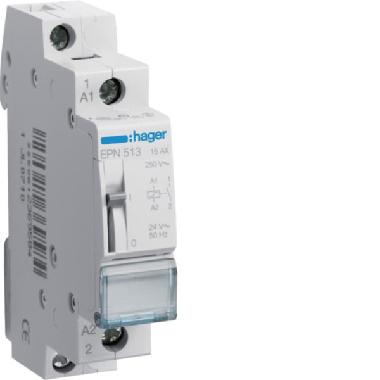 RELE' PASSO-PASSO 16A 24V 1NA 1M - HAGER EPN513 product photo Photo 01 3XL