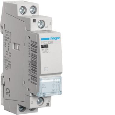 CONTATTORE STD+ 2NC 24VAC 25A 1M - HAGER ESD226 product photo Photo 01 3XL