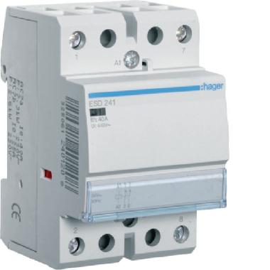 CONTATTORE STD 2NC 24VAC 40A 3M - HAGER ESD241 - HAGER ESD241 - HAGER ESD241 product photo Photo 01 3XL
