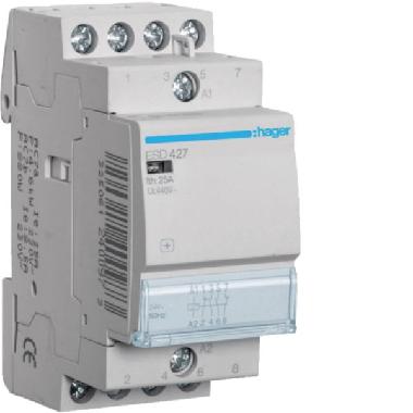 CONTATTORE STD+ 2NA+2NC 24VAC 25A 2M - HAGER ESD427 product photo Photo 01 3XL