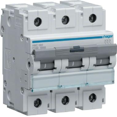 INTERR. AUTOM. 3P 100A 15KA C 4.5M - HAGER HMC390 product photo Photo 01 3XL