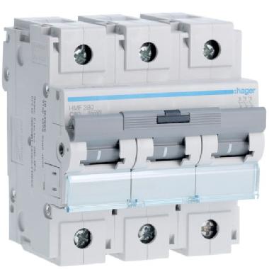INTERRUTTORE AUTOMATICO 3P 80A10 KA C 4.5M - HAGER HMF380 product photo Photo 01 3XL