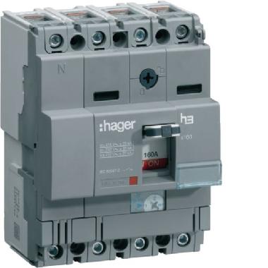 INTERR AUTOM X160 4P 40KA 160A SGANC TM - HAGER HNA161H product photo Photo 01 3XL