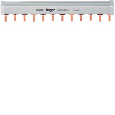 BARR. CABLAGGIO 3P + N 12M - HAGER KB463A product photo Photo 01 3XL