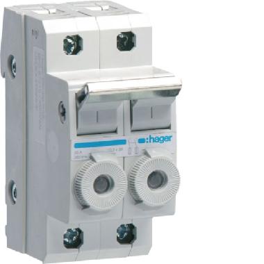 Interruttore Portafusibile Combinato 10.3X38 2P 2M - HAGER L96200 - HAGER L96200 product photo Photo 01 3XL