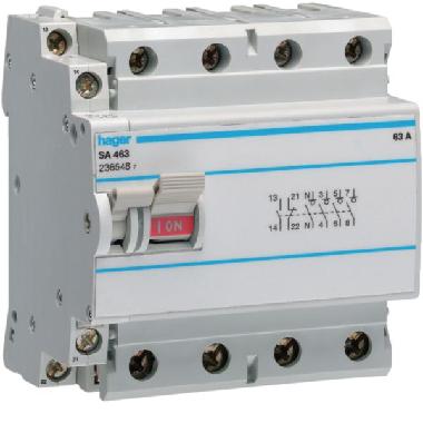 INT. NONAUT 4P 63A ACCESS + 1C.AUX 4.5M - HAGER SA463 product photo Photo 01 3XL