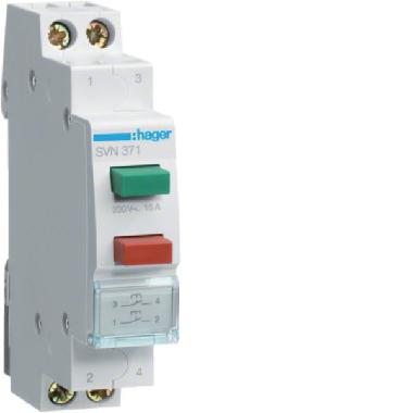 2 PULSANTI NON LUMINOSI 1NA + 1NA 1 1M - HAGER SVN371 - HAGER SVN371 - HAGER SVN371 product photo Photo 01 3XL