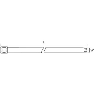 Fascetta in acciaio 201x7.9 mm MBT8HS - HELLERMANNTYTON 111/94088 product photo Photo 03 3XL