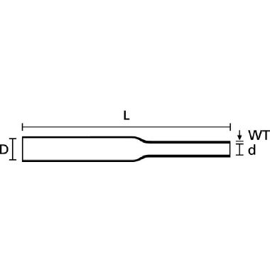 Termorestringente 2:1 UL TCN20-6.4/3.2 - HELLERMANNTYTON 300-73060 product photo Photo 04 3XL