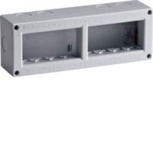 BOX CONTENITORE IP40 8(4X2) CONTENITORE ORIZZONTALE GRIGIO - BOCCHIOTTI BOXIP4008ORGRI product photo