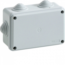 CASSETTA PARETE VITI METALLO IP55 120X80X50MM GRIGIO C/IMBOC - BOCCHIOTTI IP5502VM product photo