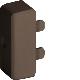 TERMINALE MINI PER CANALINA 22X10 MARRONE - BOCCHIOTTI LM2210B product photo Photo 01 2XS