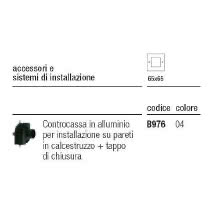 B97604 - B97604 - CONTROCASSA PER LEDPLUS ESTERNI 65X65 A PAR - I GUZZINI ILLUMINAZIONE 3.B976.004.0 product photo