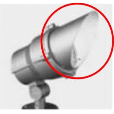 SCHERMO FRANGILUCE METALLO GRIGIO 45 GRADI PER WOODY - I GUZZINI ILLUMINAZIONE 1186.15 product photo Photo 02 3XL