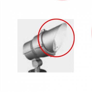 SCHERMO FRANGILUCE METALLO GRIGIO 45 GRADI PER WOODY - I GUZZINI ILLUMINAZIONE 1186.15 product photo Photo 03 3XL