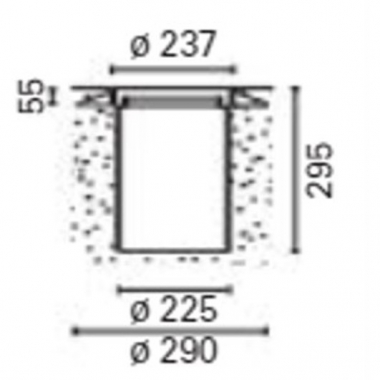 CONTROCAS.C/ADATTAT.D=290 PER - I GUZZINI ILLUMINAZIONE 5936.04 product photo Photo 01 3XL