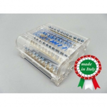 MORSETTIERA TETRAPOLARE DA QUADRO 160A 14 FORI 8 MODULI DIN  CM1614 - CONTACT ITALIA CM1614 product photo