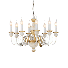 LAMPADA SOSPENSIONE FIRENZE SP8 BIANCO ANTICO - IDEAL LUX 012872 product photo