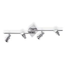 LAMPADA PLAFONIERA SLEM PL4 NICKEL - IDEAL LUX 018850 product photo