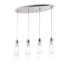 LAMPADA SOSPENSIONE KUKY SP4 TRASPARENTE - IDEAL LUX 023038 product photo