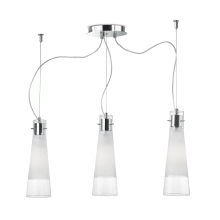 LAMPADA SOSPENSIONE KUKY SP3 TRASPARENTE - IDEAL LUX 033952 product photo