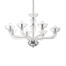 LAMPADA SOSPENSIONE CASANOVA SP8 TRASPARENTE - IDEAL LUX 044255 product photo