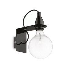 LAMPADA APPLIQUE MINIMAL AP1 NERO - IDEAL LUX 045214 product photo